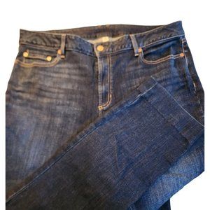 LL BEAN womens BeanFlex Jeans size 18 straight leg Plus